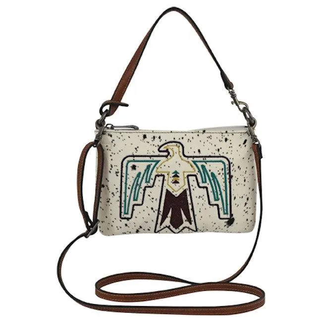 Justin Thunderbird Embroidered Mini Shoulder Bag Purse 23110687WHT