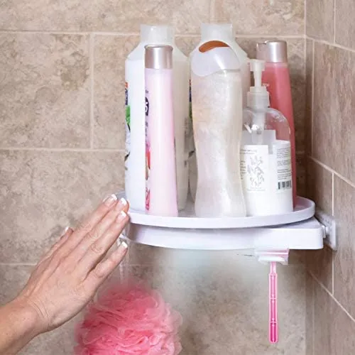 Kitchen and washroom Rotating corner shelf