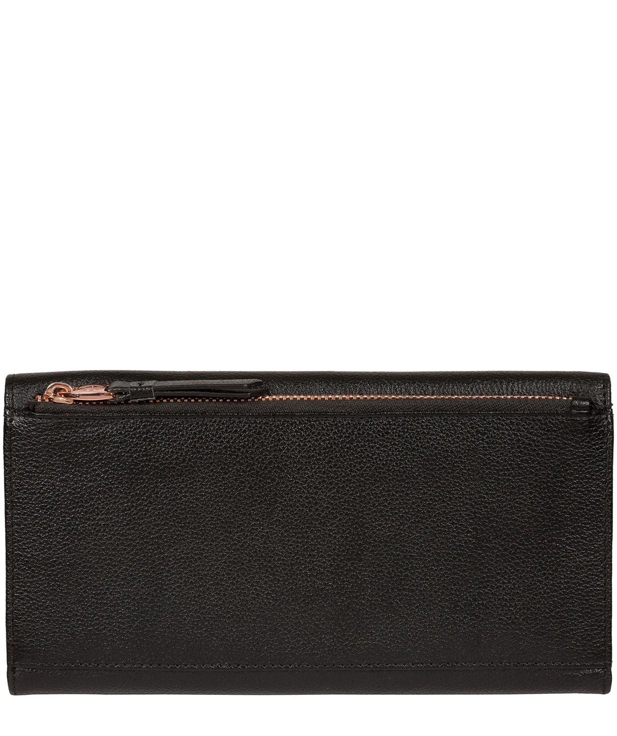 'Lark' Black Leather Purse