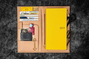 Leather Hobonichi Weeks Mega Cover - Undyed Leather