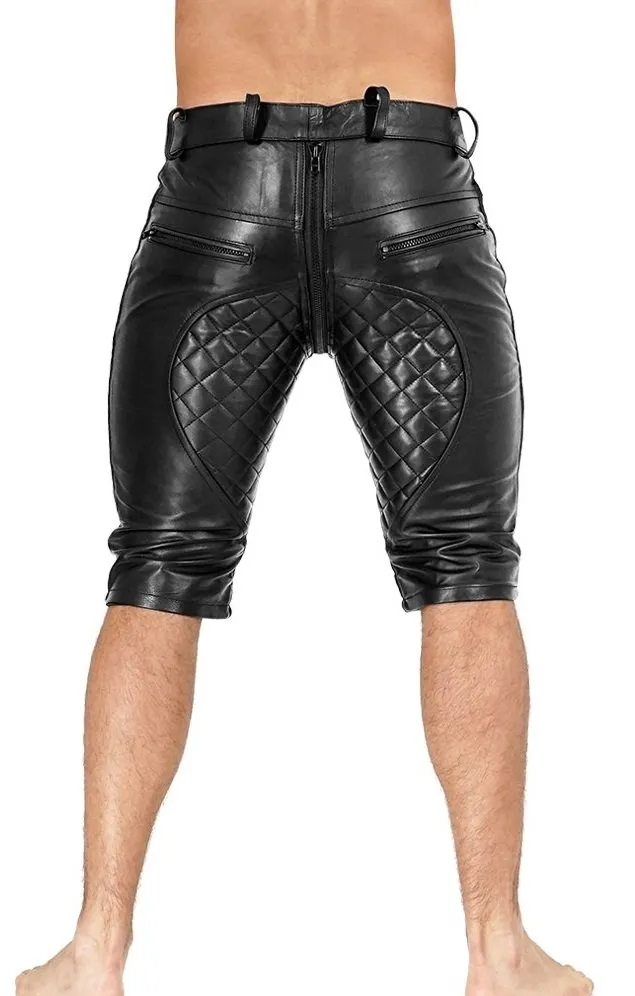 Leather Padded Shorts