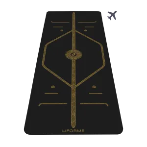 Liforme Black & Gold Travel Yoga Mat