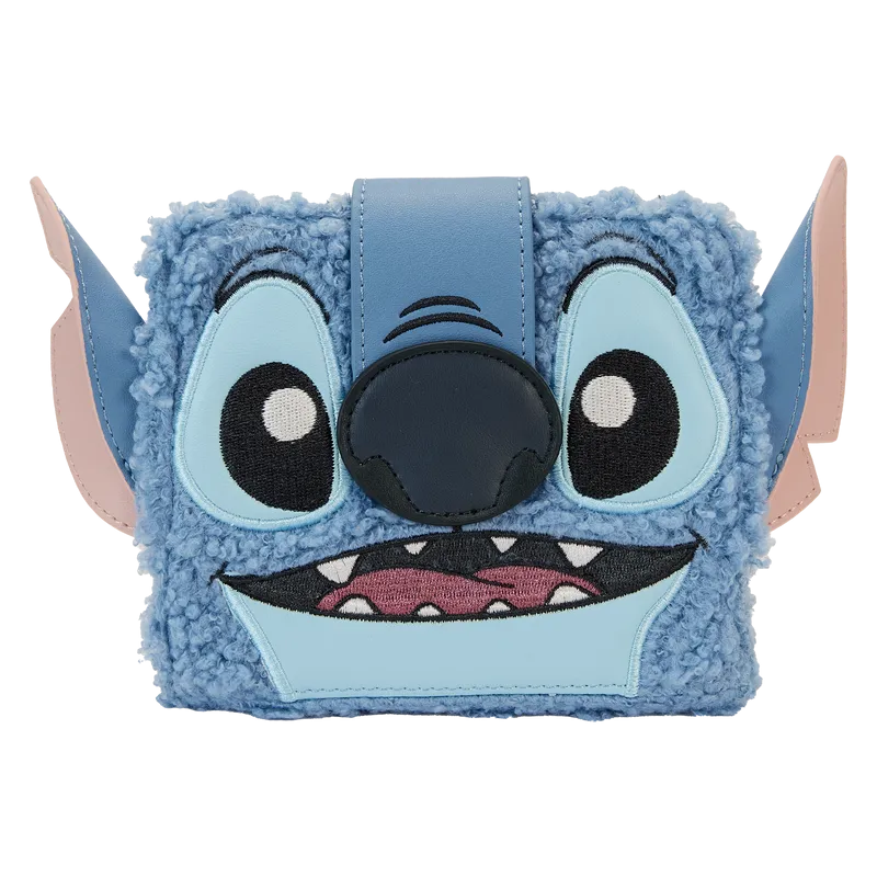 Loungefly Stitch Plush Sherpa Cosplay Bifold Wallet