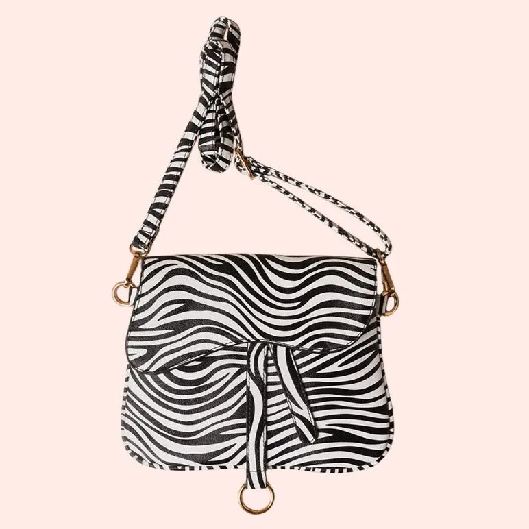 Madeline Zebra Crossbody