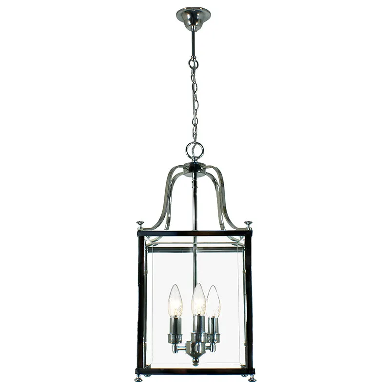 Michigan Chrome Medium 3 Light Lantern Pendant