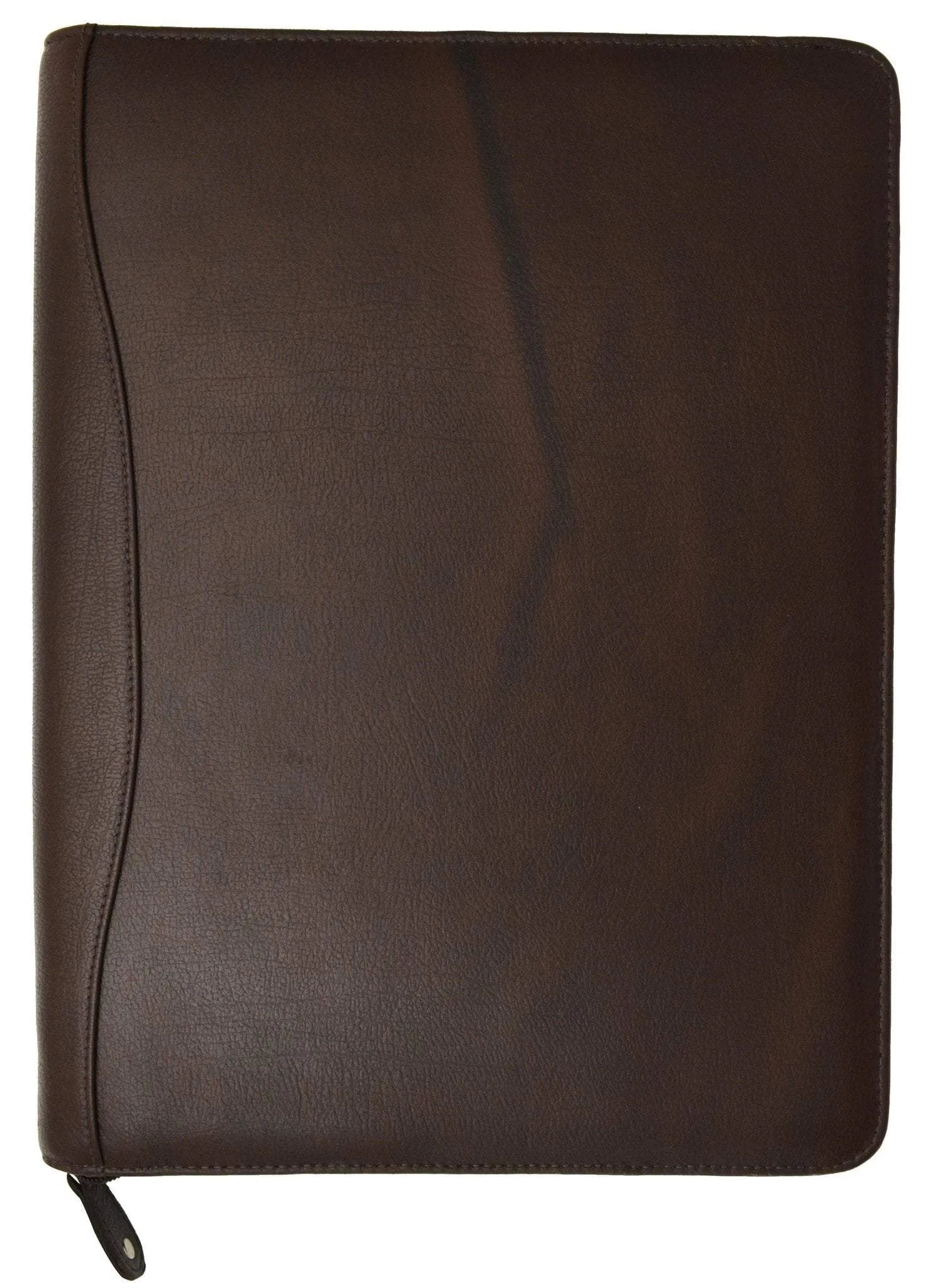 Moga Italian Design High End Leather Zip Around Portfolio Organizer 91972