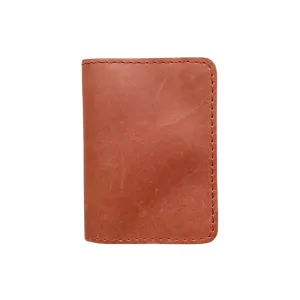 Mustard Leather Wallet - Hidden Magnetic Closure