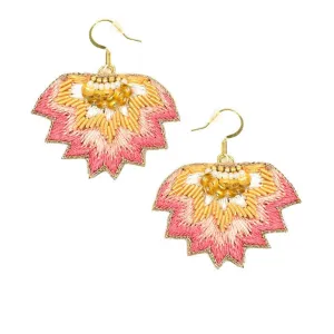 Nahua Madi Earrings - Flamingo