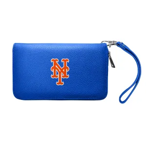 New York Mets Zip Organizer Wallet Pebble