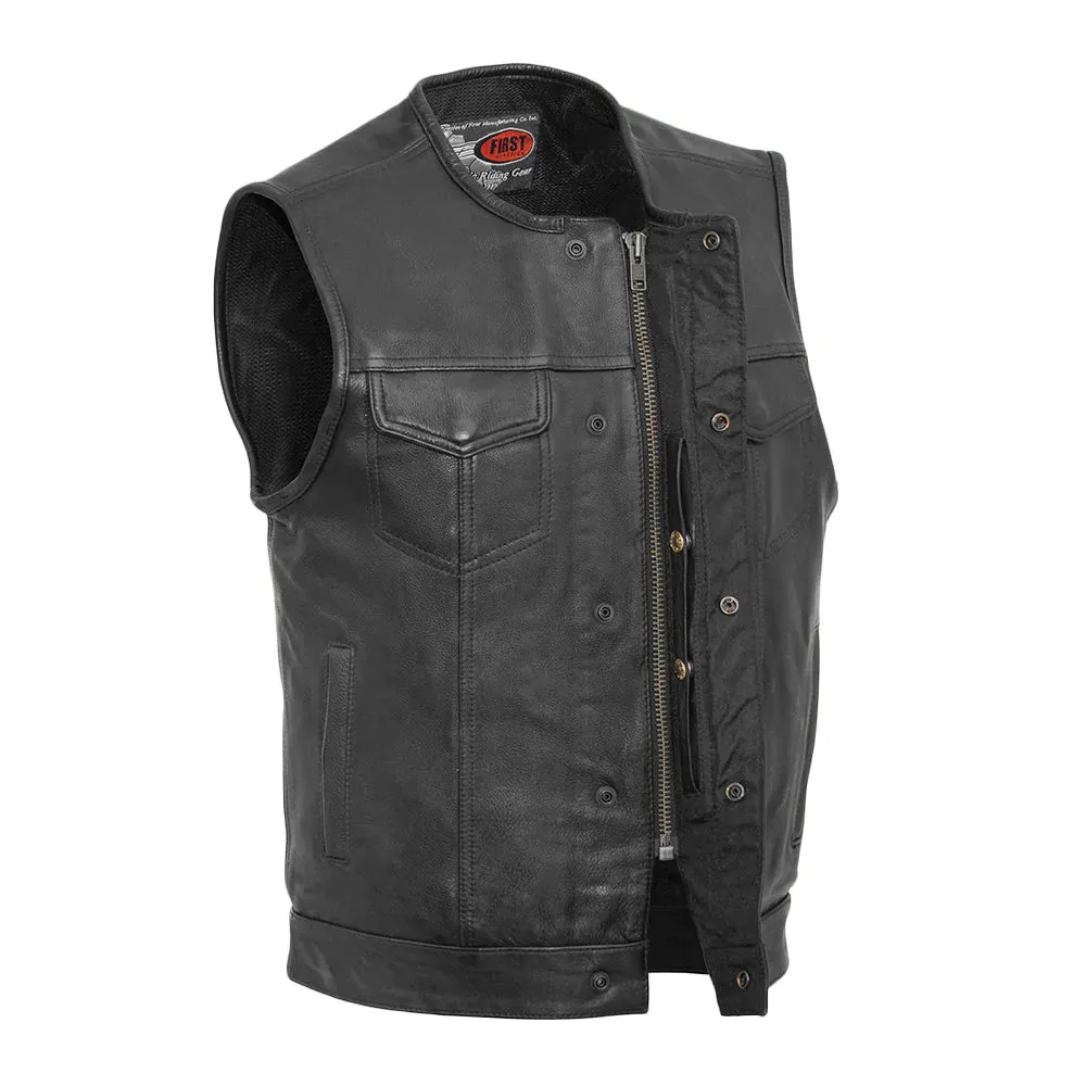 No Rival - Men's Motorcycle Leather Vest