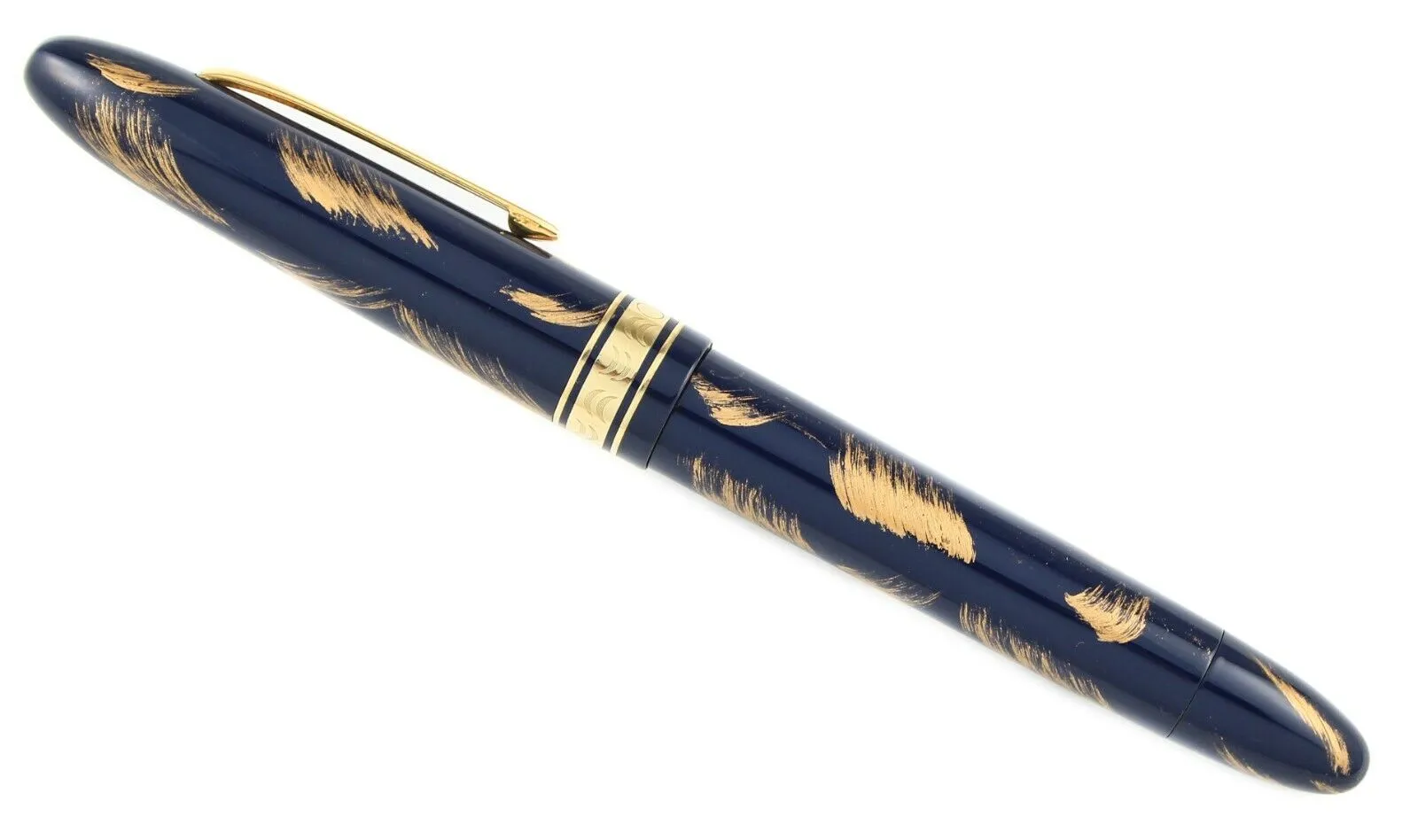 Omas Ogiva Blue and Gold Maki-e Fountain Pen