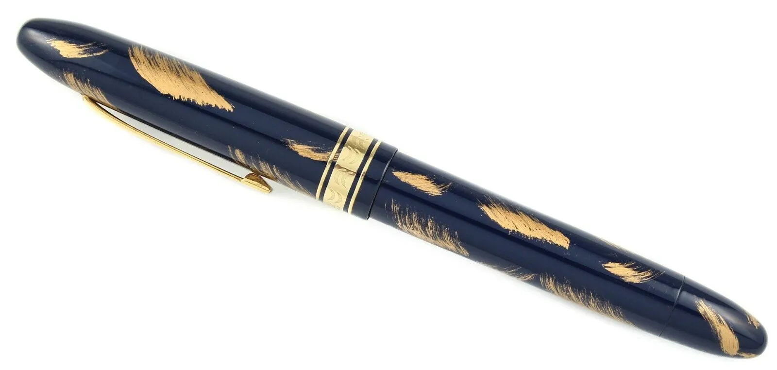 Omas Ogiva Blue and Gold Maki-e Fountain Pen