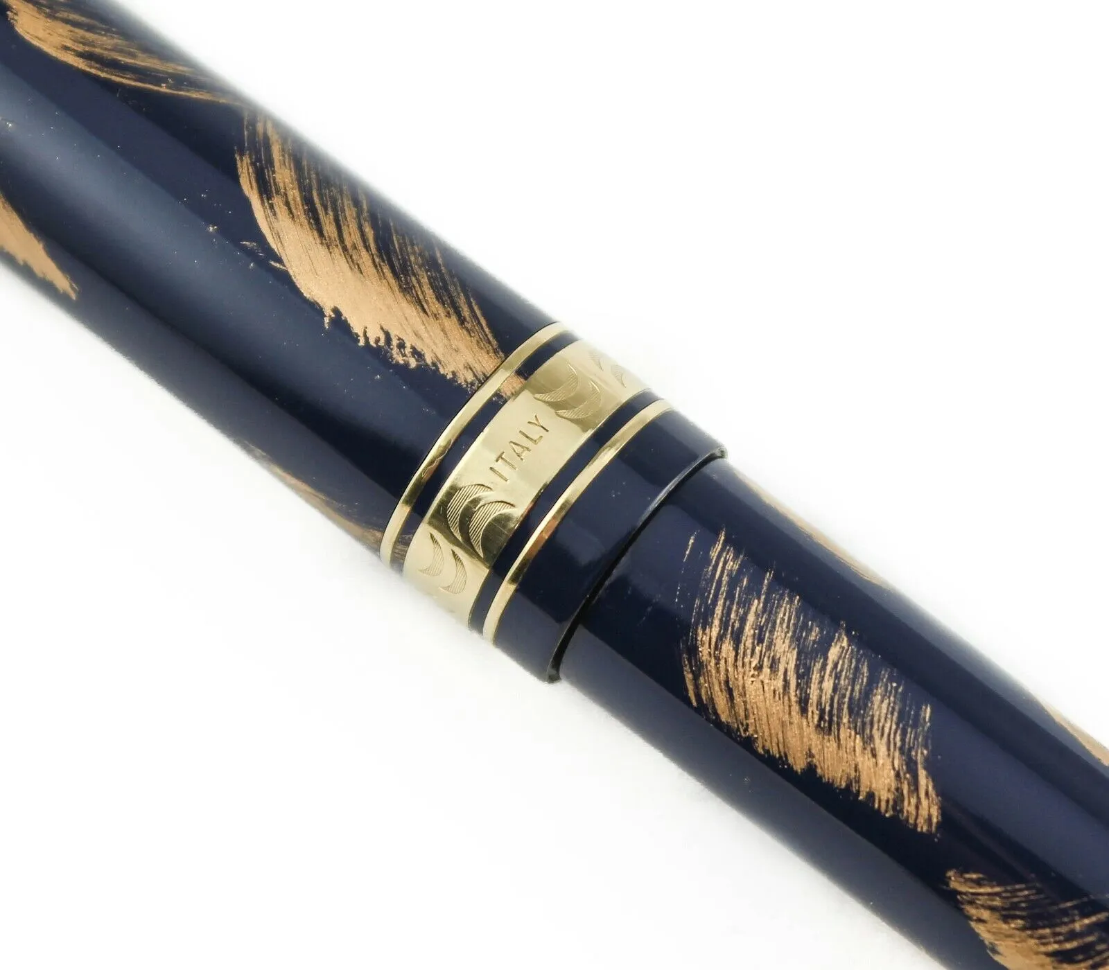 Omas Ogiva Blue and Gold Maki-e Fountain Pen