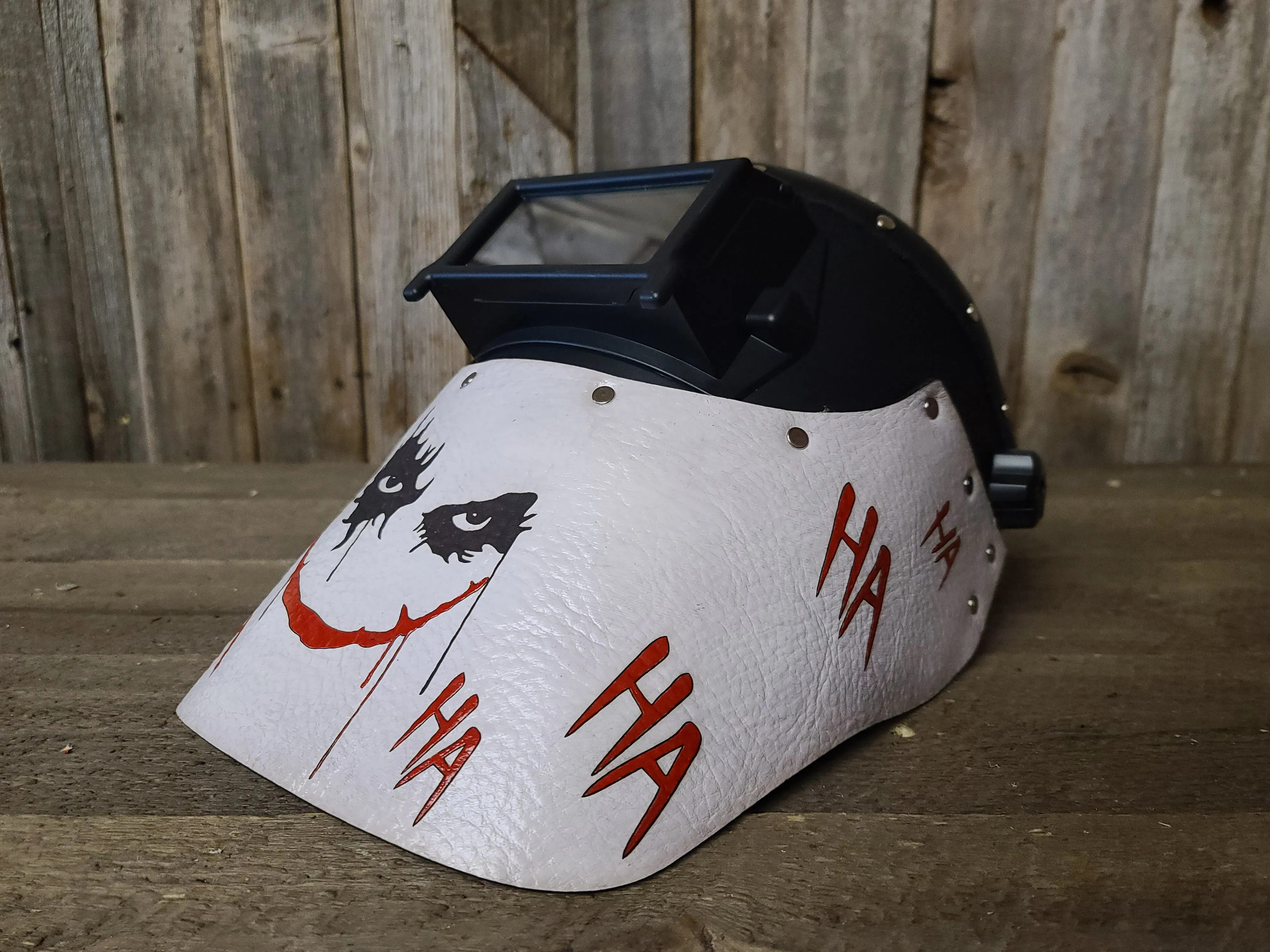 Outlaw Leather - Welding Hood - White Joker