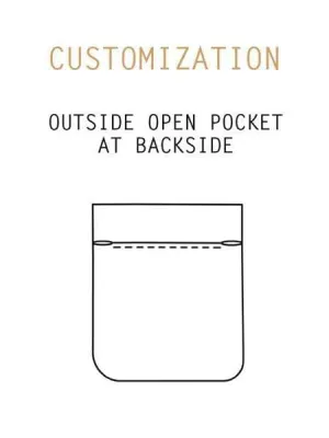 Outside open pocket upgrade to the backside | Aris Bags