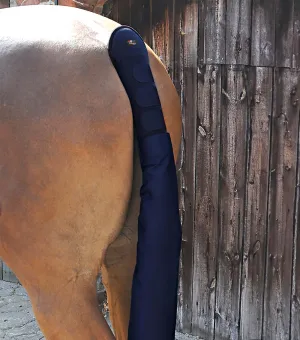 Padded Horse Tail Guard with Tail Bag Navy