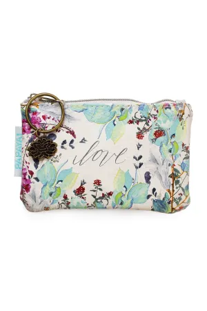 PAPAYA! Art Love Floral Coin Purse (5.5" x 3.5")