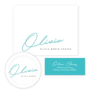 Penned Name Stationery Set - Small