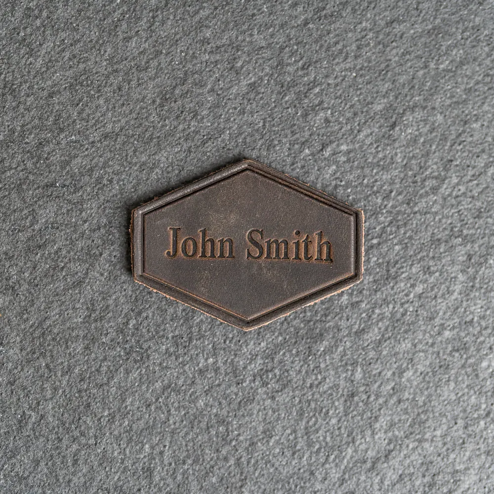 Personalized Leather Patches with optional velcro - Blank Patches or Personalized with Logo, Image, or Text