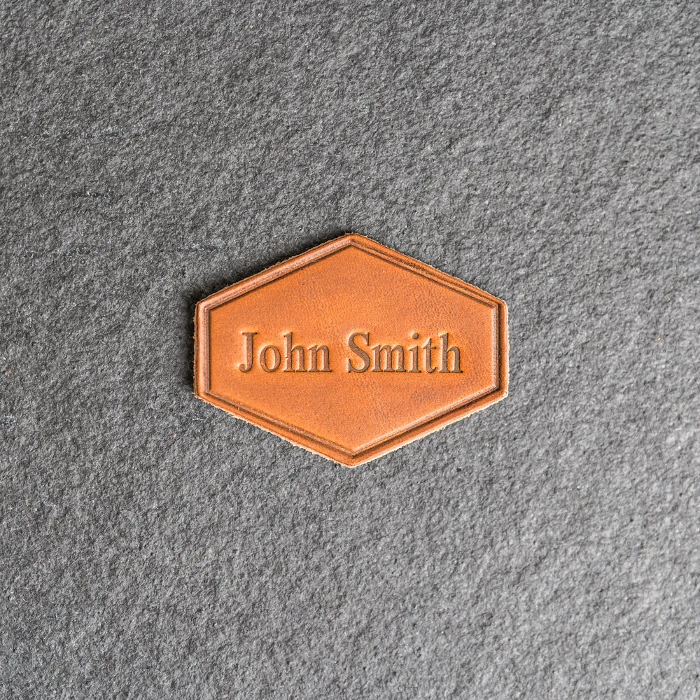 Personalized Leather Patches with optional velcro - Blank Patches or Personalized with Logo, Image, or Text