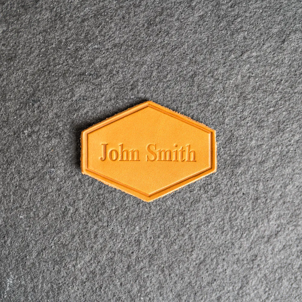 Personalized Leather Patches with optional velcro - Blank Patches or Personalized with Logo, Image, or Text