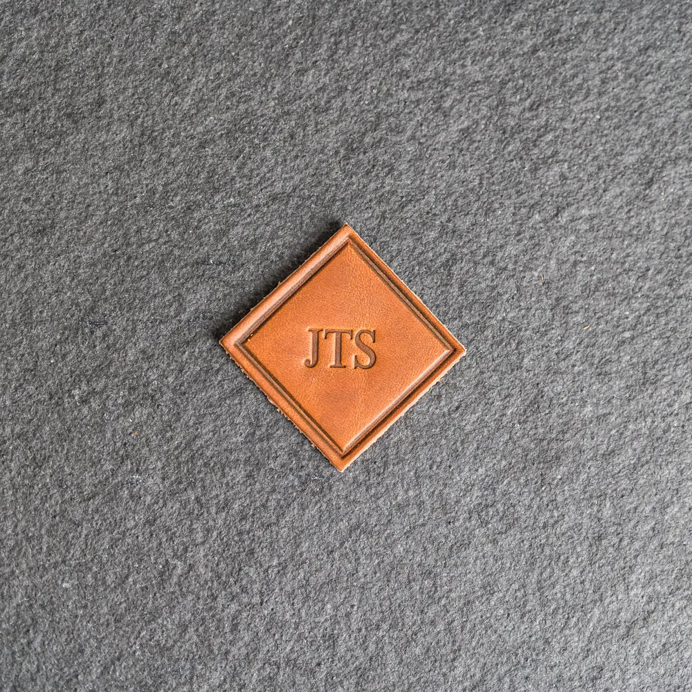 Personalized Leather Patches with optional velcro - Blank Patches or Personalized with Logo, Image, or Text