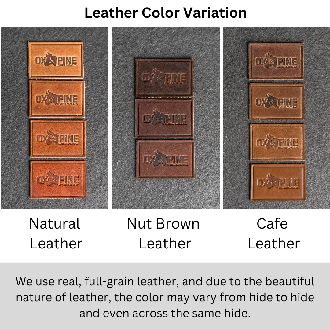 Personalized Leather Patches with optional velcro - Blank Patches or Personalized with Logo, Image, or Text