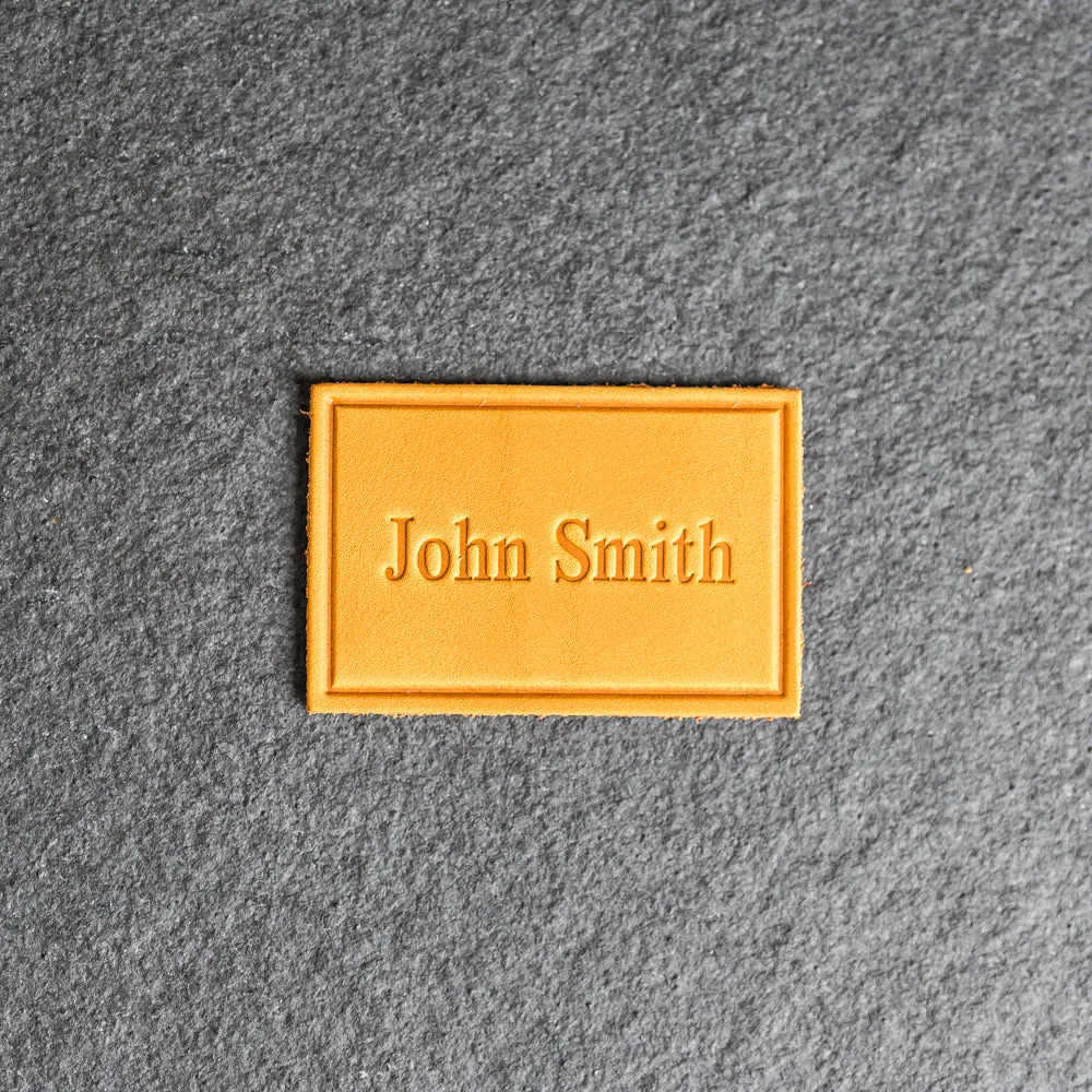 Personalized Leather Patches with optional velcro - Blank Patches or Personalized with Logo, Image, or Text