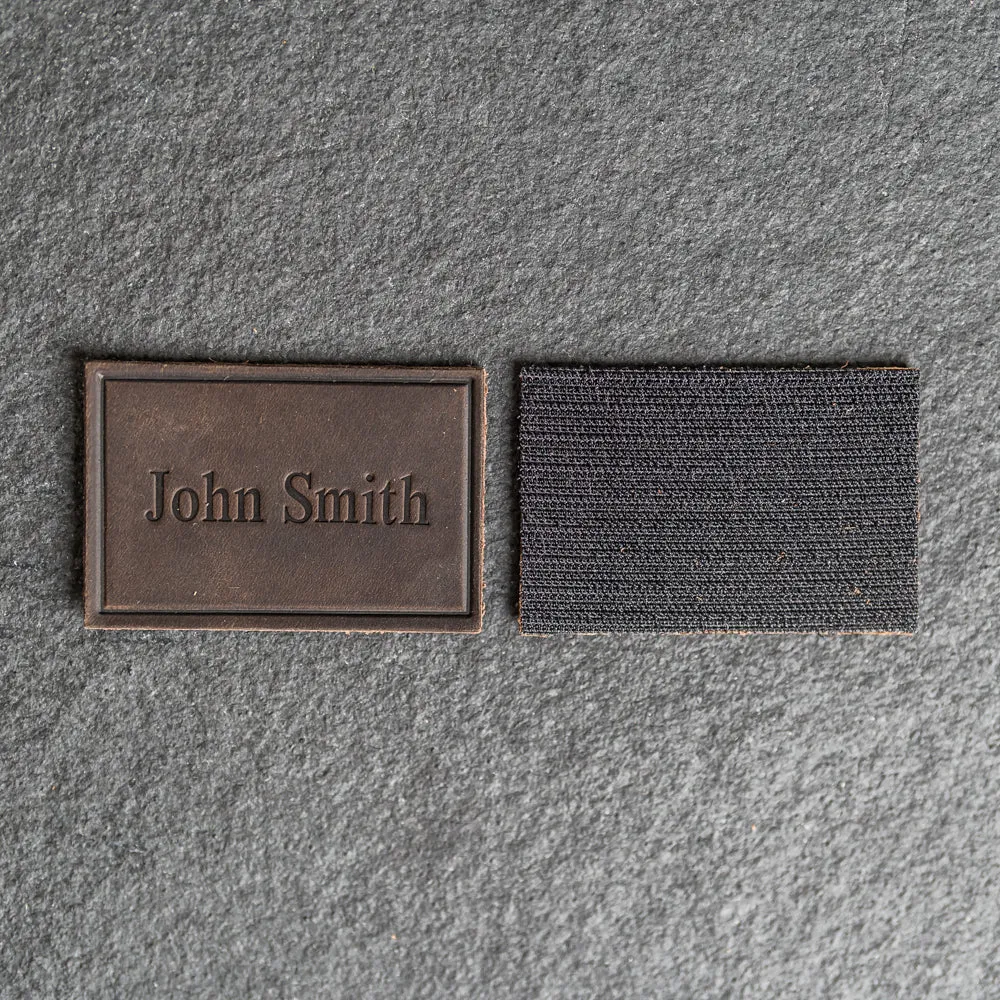 Personalized Leather Patches with optional velcro - Blank Patches or Personalized with Logo, Image, or Text