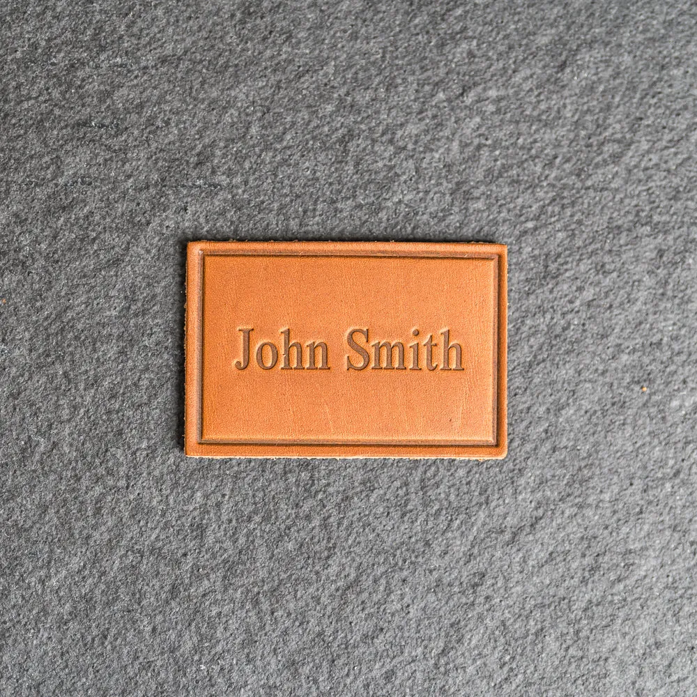 Personalized Leather Patches with optional velcro - Blank Patches or Personalized with Logo, Image, or Text