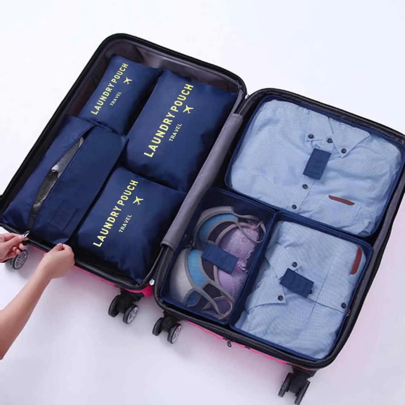 Pierre Cardin 6 Piece Travel Organiser/Packing Cubes