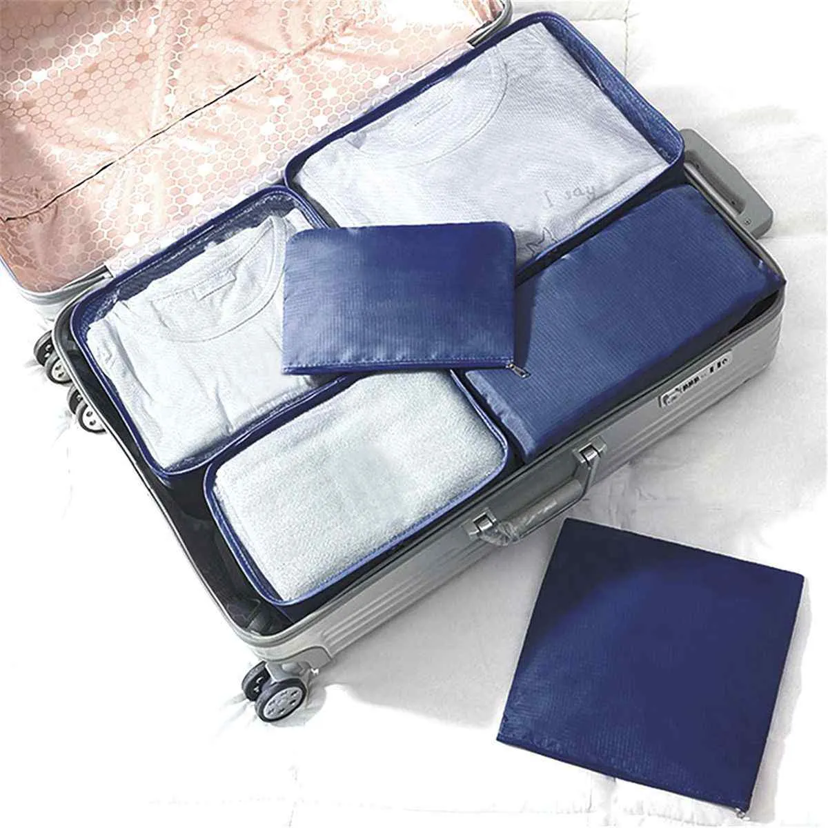 Pierre Cardin 6 Piece Travel Organiser/Packing Cubes