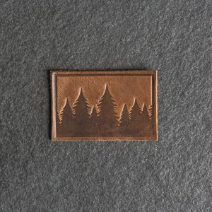 Pine Tree Ridgeline Leather Patches with optional Velcro added