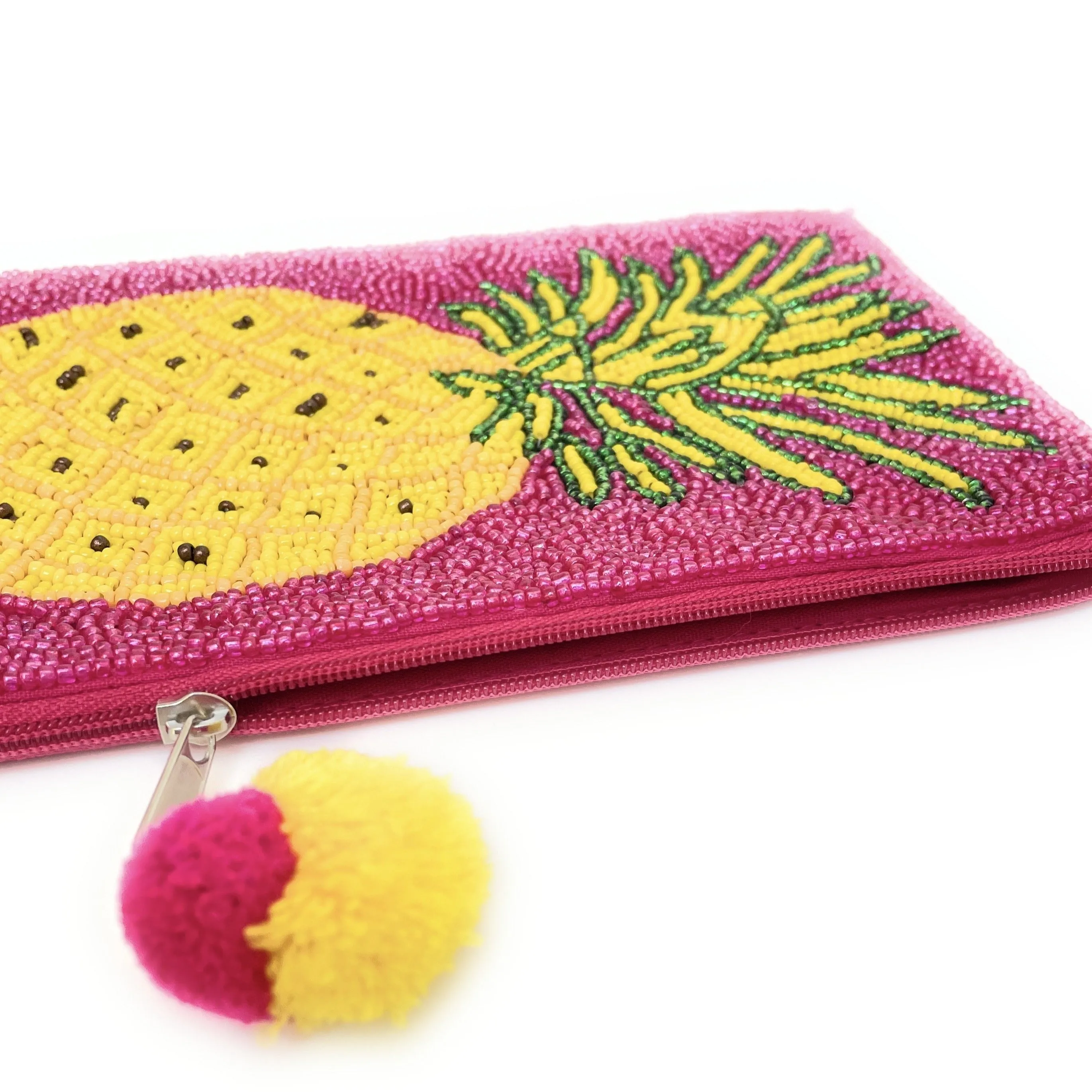 Pineapple Beaded Pouch