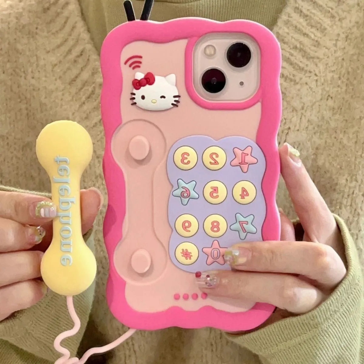 Pink Kitty Telephone Phone Case