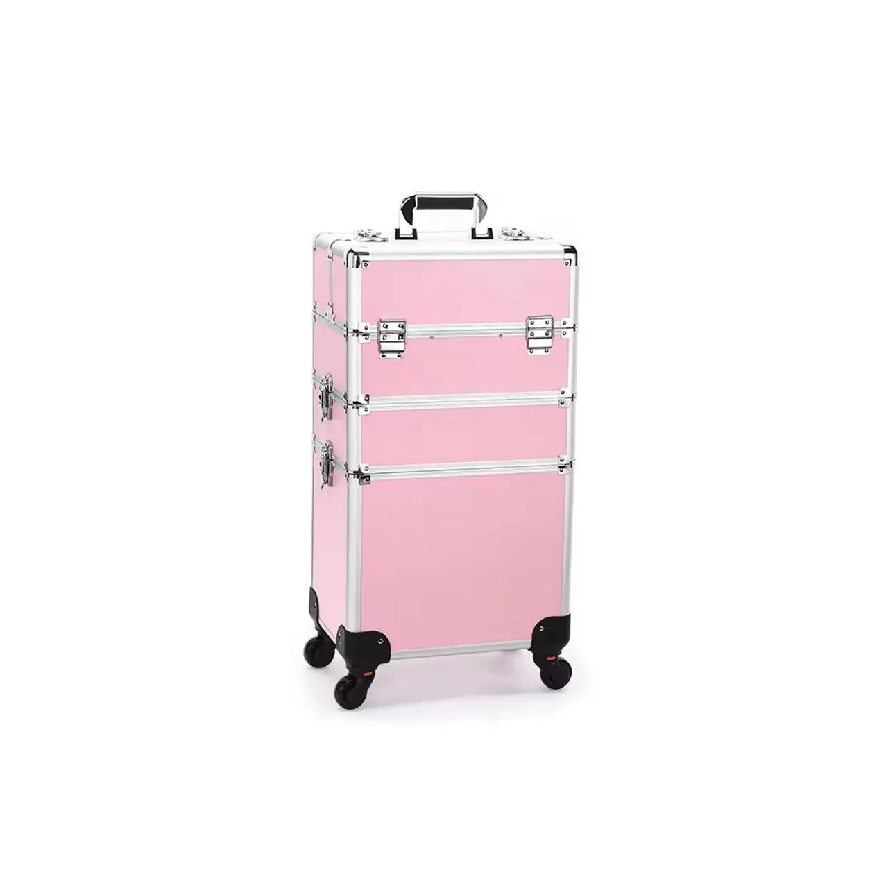 Pink Makeup Beauty Train Case Trolley 3 in 1 Adjustable