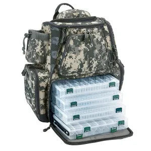 Piscifun® Fishing Tackle Backpack with 4 Trays