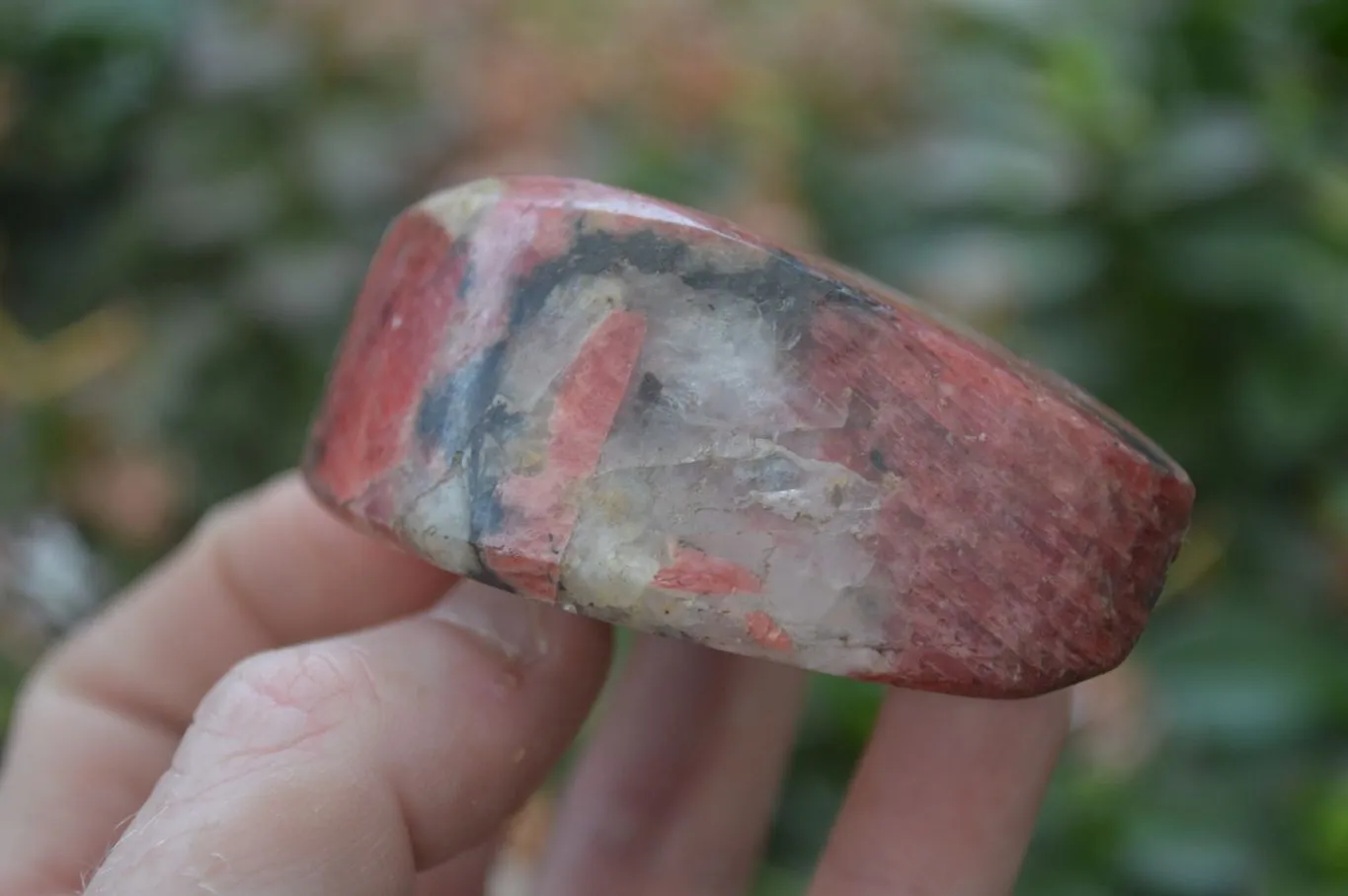 Polished Rhodonite Free Forms x 5 From Zimbabwe