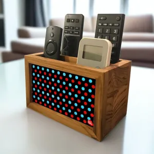 Remote Control Stand Holder Organizer For TV / AC Remotes -  Small Ploka Dots