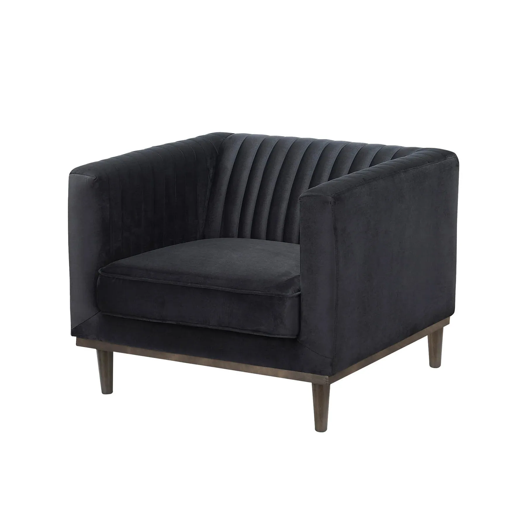 SAGE Black Velvet Sofa