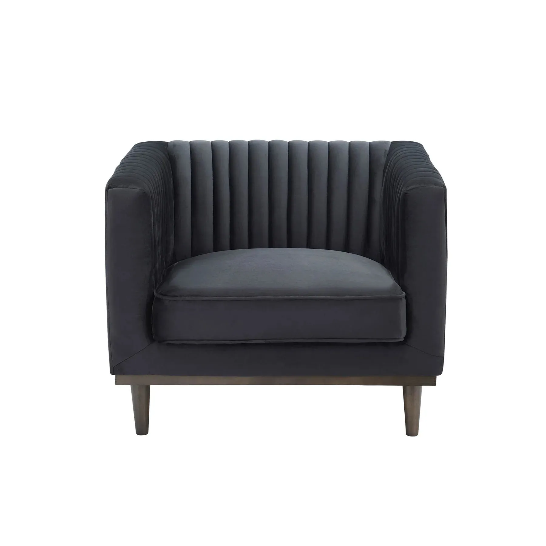 SAGE Black Velvet Sofa