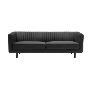 SAGE Black Velvet Sofa