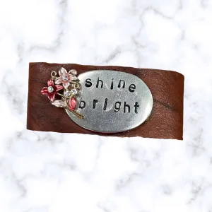 Shine Bright Leather Cuff