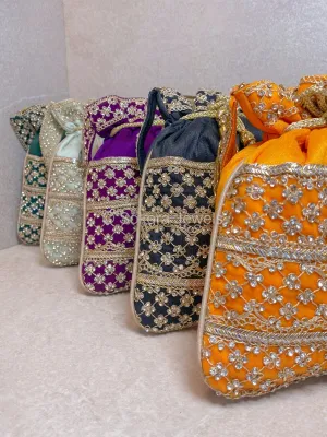 Silk & Stonework Potli Bag