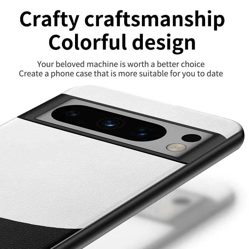 Skin Friendly Plain Leather Matte Ultra Thin Phone Case For Google Pixel 7 8