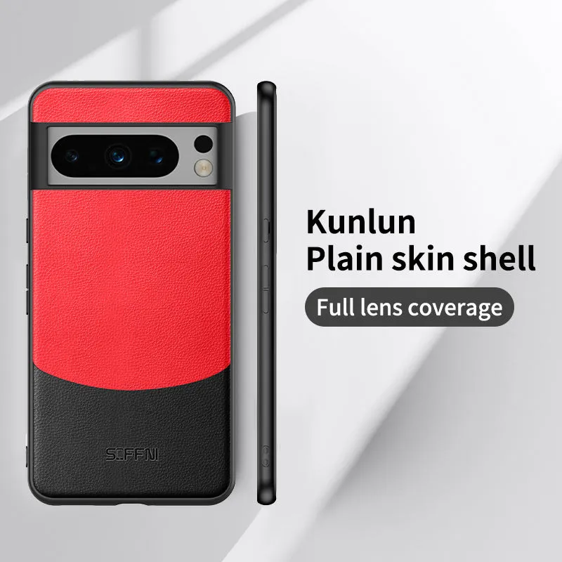 Skin Friendly Plain Leather Matte Ultra Thin Phone Case For Google Pixel 7 8