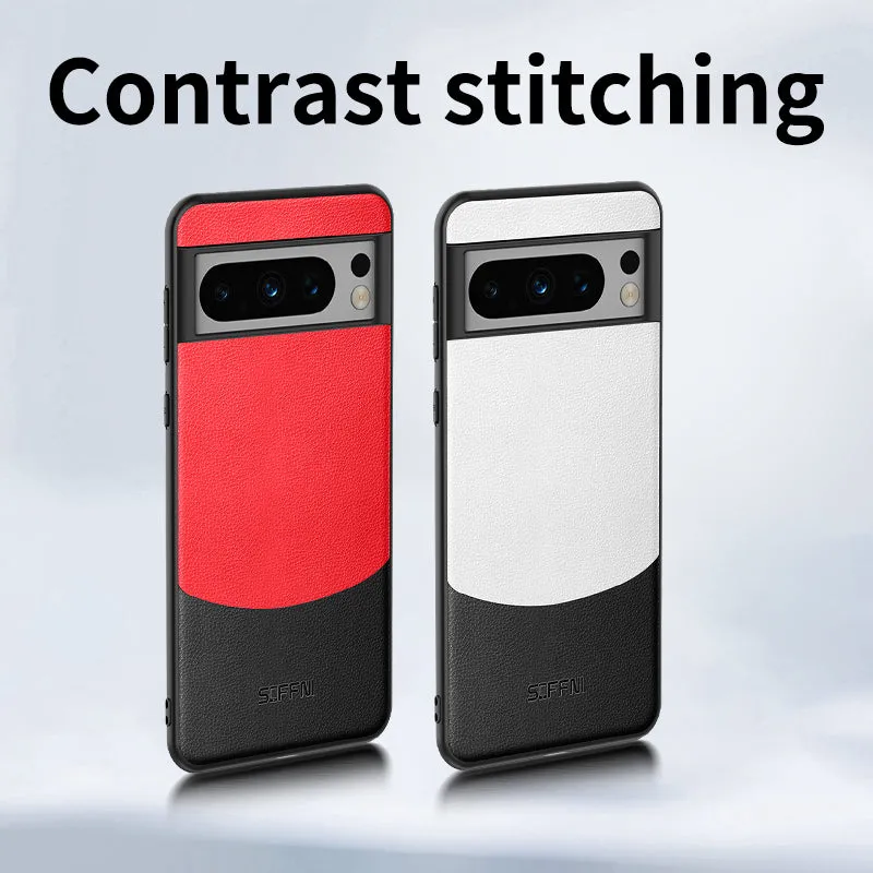 Skin Friendly Plain Leather Matte Ultra Thin Phone Case For Google Pixel 7 8