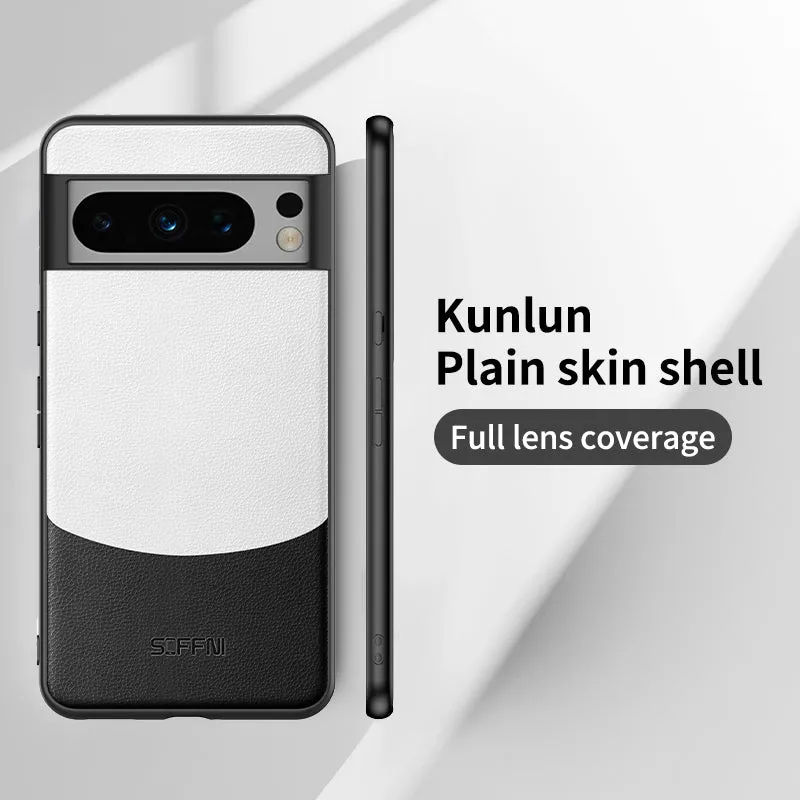 Skin Friendly Plain Leather Matte Ultra Thin Phone Case For Google Pixel 7 8