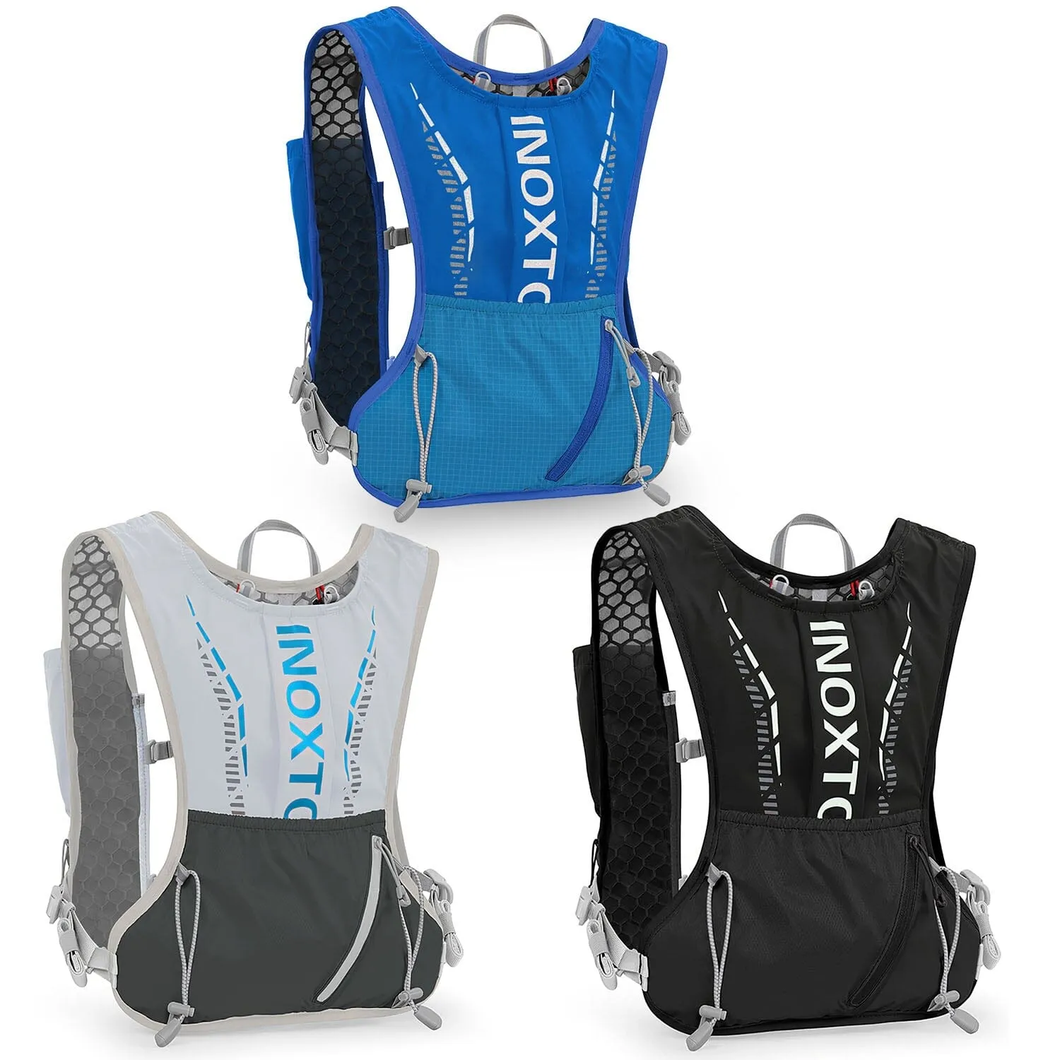 Sport Hydration Vest Running Backpack with 15oz, 50oz Water Bladder