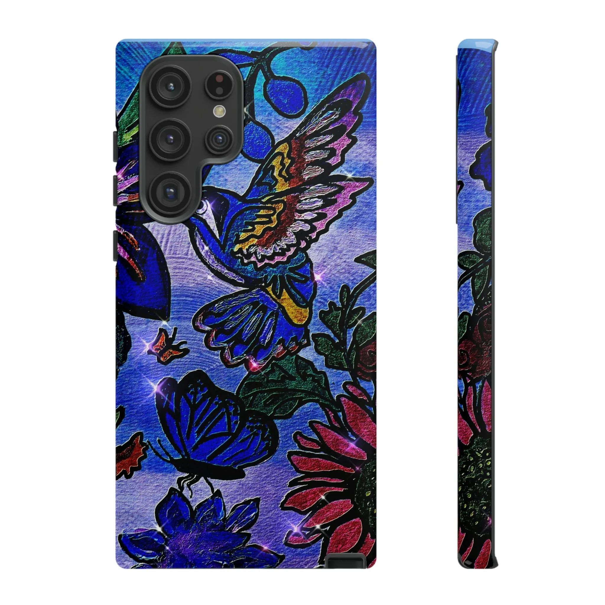 Spring Inspired Phone Case - Artisan Animal & Flower Design for Apple/Samsung/Google Phones - High-Impact Resistant